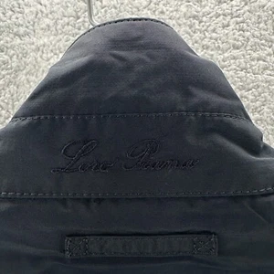 Loro Piana Jacket Mens XL Blue Full Zip Wool Storm System Wind Rain Coat Jacket - Picture 1 of 17