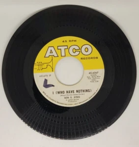 Ben King I (Who Have Nothing) 45-6267 EP Record No Sleeve - Imagen 1 de 2