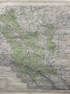 1937 Montana Cabinet Mountains National Forest USGS Topographic Map Mines Trails - Picture 1 of 8