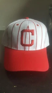 C logo Pin Stripe Baseball Cap Hat - Picture 1 of 2