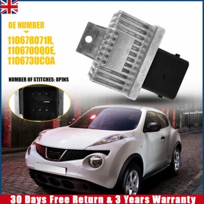 110678071R Glow Plug Relay Unit For Renault Nissan Infiniti 1.5 2.0 Dci Black UK - Image 1 of 4