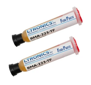 LTronics RMA-223 Flux Paste Syringe for SMD Soldering, 10cc - Pack of 2 - Picture 1 of 4