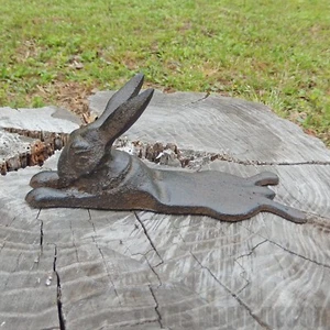 Bunny Rabbit Door Wedge Doorstopper Figurine Statue Rustic Whimsy Garden 8 Inch - Picture 1 of 6