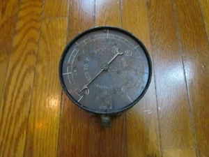 Antique Steam Pressure Gauge NY Central Ironworks 30 PSI - Picture 1 of 7