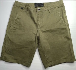 Oakley Canvas Chino Shorts Mens Size 30 Waist Green Casual Style Summer Fit - Picture 1 of 12