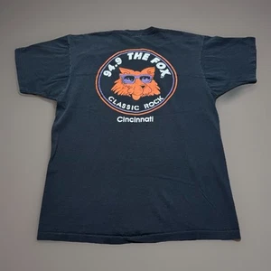 Vintage 80s 94.9 FM Radio THE FOX Cincinnati Classic Rock Faded Shirt Size - XL - Picture 1 of 9