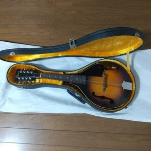 70S Jagard Flat Mandolin With Hard Case Japan Vintage - Picture 1 of 11