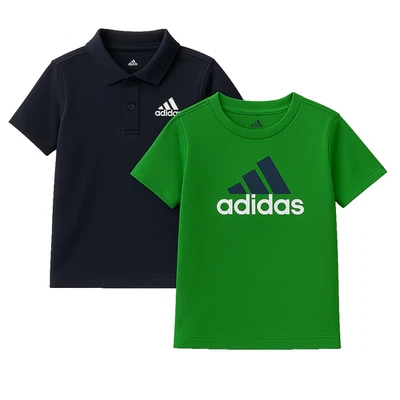 Adidas young 2-pack polo and tee, Large(14-16), Free Shipping - Image 1 of 2