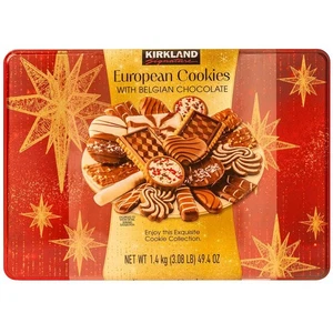 Kirkland Signature Europäische Kekse mit belgischer Schokolade, Sortiment, 49,4 Unzen - Bild 1 von 5