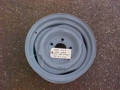 Rueda de acero Chevy 14 X 6 TW código 4 3/4 a.C. 3 1/2” B.S. Disco. Foto 1 de 4