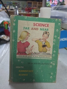 1954 Antique School Science Far and Near   D.C. Heath and Co Teachers Edition - Picture 1 of 1