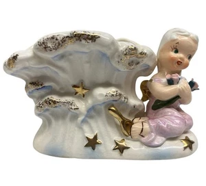 Vintage Napco Taurus Your Lucky Star Guardian Angel Zodiac Planter S1259 Japan - Picture 1 of 11