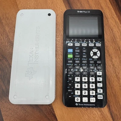 Texas Instruments TI-84 Plus CE Color Graphing Calculator Black W/Cover #2 - Image 1 of 4