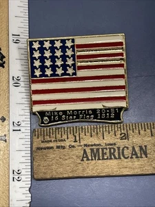 Vintage 2005 16 Star Flag 1812 Lions Club Pin - Picture 1 of 2