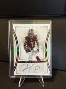 JAHAN DOTSON 2023 NATIONAL TREASURES HOLO SILVER AUTO /25 - Picture 1 of 3