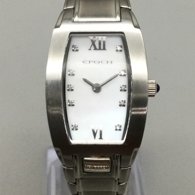 Epoch Womens Watch Stainless Steel Tonneau Bracelet 100ft Dress - Image 1 of 4