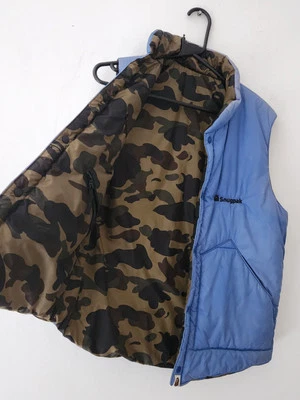 2013 A BATHING APE x SNUGPAK Vest Medium Camo Blue Reversible Gilet Vintage BAPE - Image 1 of 4
