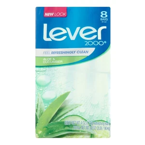 Lever 2000 Bar Soap, Aloe& Cucumber, 4 Oz Bars, 8 Ea (Pack of 4) - Picture 1 of 1
