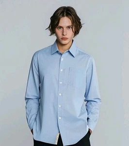 Nordstrom 16,5-33 Smartcare faltenfrei pastellblau Herren Hemd Knopf - Bild 1 von 7