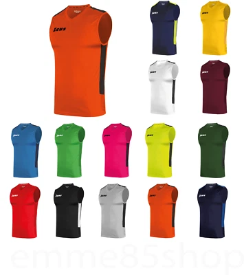 Canotta Smanicata Allenamento Palestra Fitness Running Calcio Calcetto Padel - Immagine 1 di 4