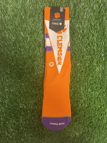Clemson University NCAA Stance socks Mens Size large (9-13) NWT NEW Cover