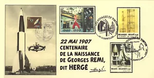 FRANCE 2007 FDC carte TINTIN Kuifje Tim HERGE cachet GUEBWILLER Haut-Rhin V2 - Photo 1/1