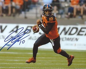 Jonathon Jennings Signed 8x10 Photo BC Lions Autographed COA - Bild 1 von 1