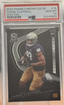 2020 Chronicles DP Spectra Steelers CHASE CLAYPOOL RC PSA 10 GEM MINT - Image 1 of 2