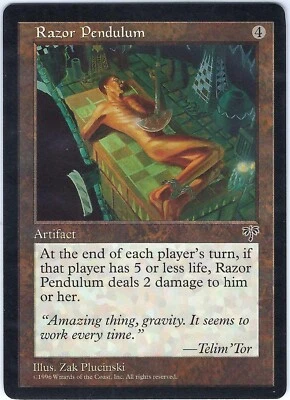 MTG Magic the Gathering Card - 1X Razor Pendulum - Mirage - Rare - Image 1 of 2