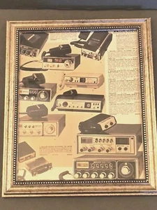 Vtg 1978 Midland CB Radio Advertising Spec Price Catalog Framed Rare - Picture 1 of 5