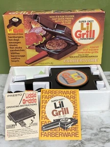 Vintage Lil Grill by Farberware Fast Cook Easy Clean Non-Stick - Picture 1 of 2