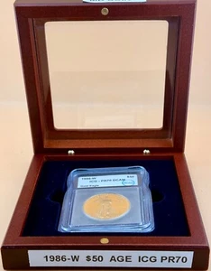 1986-W $50 GOLD EAGLE ICG PR70 DCAM - Picture 1 of 7