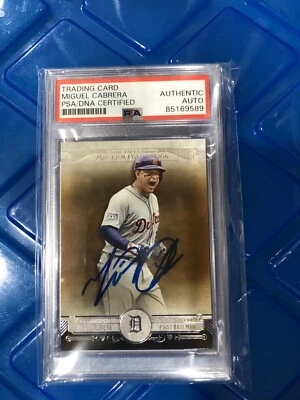 MIGUEL CABRERA Autographed PSA Authenticated 2015 Topps Museum Collection Card! - Image 1 of 2