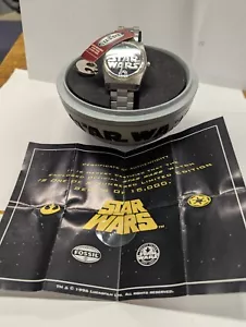 Star Wars/Fossil Limited Edition Watch/Death Star/Sith/Disney/Silver/Dark Side - Picture 1 of 7