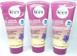 3 PACK Veet Gel Hair Remover Gel Cream Sensitive Formula 6.78 Ounce EXP 2/26 - Picture 1 of 4