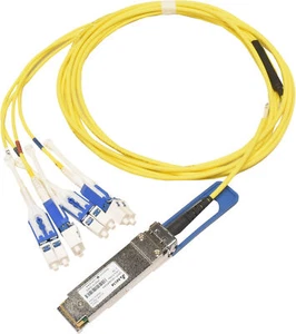 Delta QSFP-100GB4FDRA 2.7m 100G PSM4 QSFP+ to 4x 25G Duplex LC Cable - Picture 1 of 5