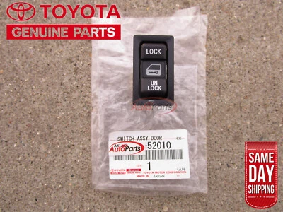 00 - 05 TOYOTA MR2 SPYDER PAINEL INTERRUPTOR DE CONTROLE DE TRAVA DE PORTA FABRICANTE DE EQUIPAMENTO ORIGINAL NOVO EM FOLHA - Imagem 1 de 3