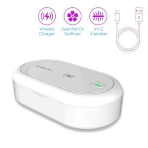 Portable Sanitizing Box & Wireless Charger by Indigi® for Phones & Masks etc - Picture 1 of 6