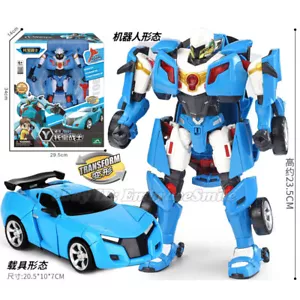 Tobot Evolution Y Transforming Convert Car to Robot Action Figure Toy Boy Gift - Imagen 1 de 3