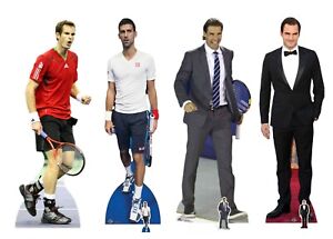 Tenis Campeones Cartón Recortes Fiesta Paquete De 4 Standees Murray Nadal