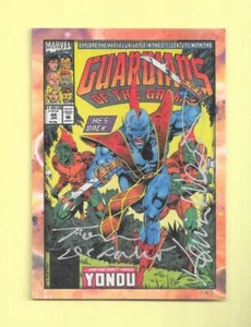 Guardianes de la Galaxia 2014 Cubiertas Clásicas Tarjeta Autógrafo GG-DG DeFalco & West - Imagen 1 de 2