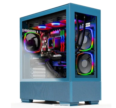 GAMING READY Custom Build ARGB Desktop i7 PC 16GB RAM SSD Windows 11 WIFI6 BT - Image 1 of 4