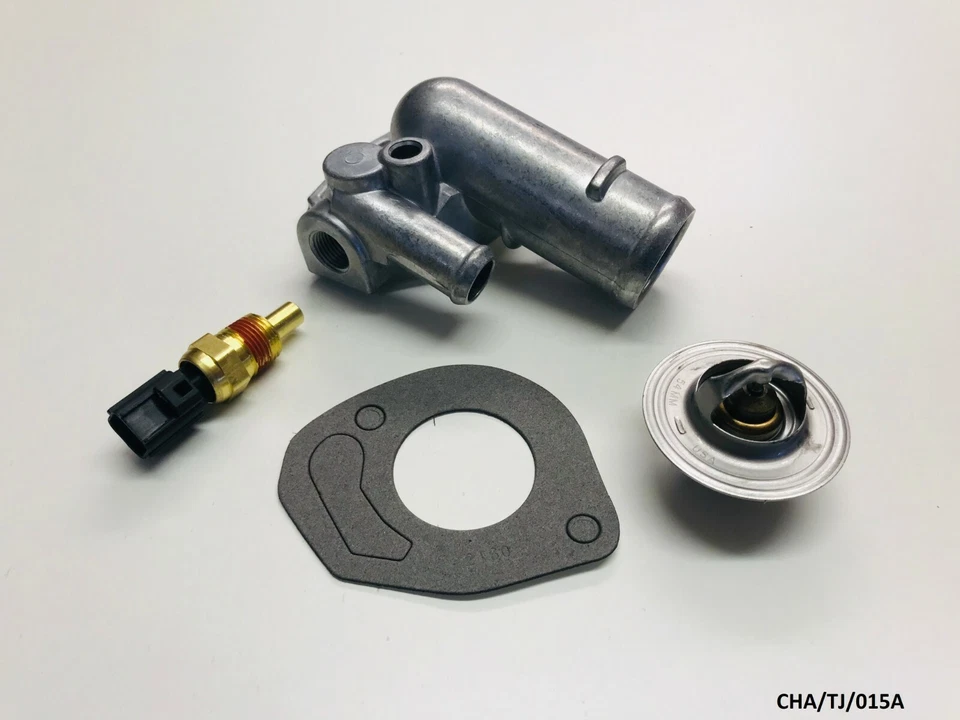 KIT de carcasa de termostato para Jeep Wrangler TJ 2,5 L y 4,0 L 1997-2006 Cha/TJ/015A Foto 1 de 4