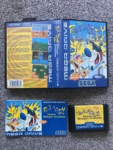 REN & STIMPY SHOW PRESENTA LA INVENCIÓN DE STIMPY SEGA MEGA DRIVE JUEGO EN CAJA REINO UNIDO PAL - Imagen 1 de 7
