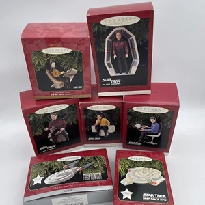 Hallmark Keepsake Star Trek Christmas Ornaments Magic Lights/Sound, Lot of 7 - Picture 1 of 1
