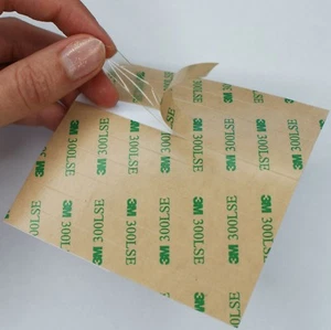 ALMOHADILLAS ADHESIVAS TRANSPARENTES 3M 300LSE ~ TIRAS DE 10 mm de ancho ~ reparaciones de tabletas, teléfonos - Imagen 1 de 7
