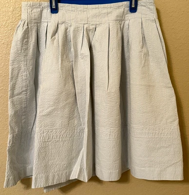 Gap Stretch Women's Striped A-Line Skirt Sz 04 Blue/White - Image 1 of 4