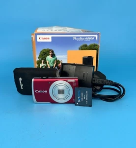 Canon PowerShot A2600 16,0 megapixel fotocamera digitale con caricatore, rosso - testato - Foto 1 di 13