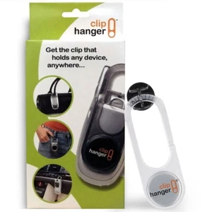 ClipHanger Universal Clear Phone Holder Belt Purse Clip Car Mount Auto Hook - Picture 1 of 10