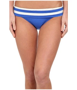 ELLA MOSS CABANA BANDED PANT BIKINI SWIM BOTTOMS DEEP BLUE SMALL NEW!! $58 - Picture 1 of 4